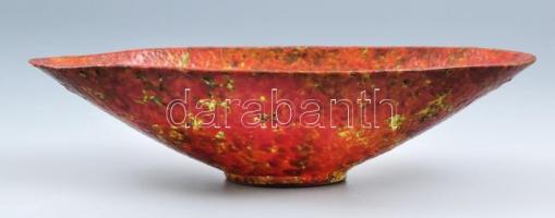 K jelzéssel: Retró tálka, kerámia, hibátlan, 21x11cm