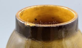 Osztrák retró kerámia váza, jelzett, apró mázlepattanás, m: 25 cm