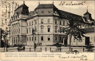 1905 Nagyvárad, Oradea, Grosswardein; Törvényszéki palota / palace of court (EK)