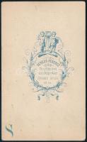 cca 1870 Lászlóffy Antal (1825-1872) Szamosújvár polgármestere, keményhátú fotó Veress Ferenc (1832-...