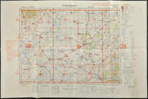 1940-1944 Deutsche Heereskarte Osteuropa sorozatának 7db katonai térképe: Munkács, Kassa, Segesvár, ...