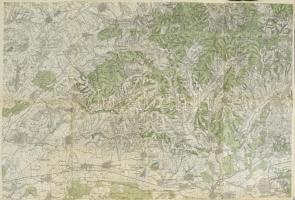 cca 1900 27 db katonai térkép, főként magyar területekről, K.u.k. Militärgeograpisches Institut, köz...