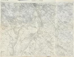 cca 1900 27 db katonai térkép, főként magyar területekről, K.u.k. Militärgeograpisches Institut, köz...