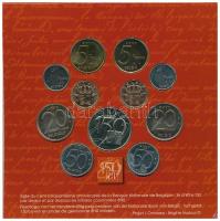 Belgium 2000. 50c - 50Fr (10xklf, 5x vallon, 5x flamand) forgalmi sor + "A belga Nemzeti Bank a...