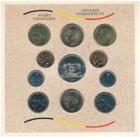 Belgium 1989. 50c - 50Fr (10xklf, 5x vallon, 5x flamand) forgalmi sor + "Belga Királyi Pénzverd...