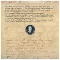 2005. 1Ft-100Ft (7xklf) forgalmi sor szettben + 2005. 10Ft "József Attila", belső borító r...