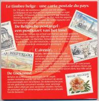 Belgium 1999. 50c - 50Fr (10xklf, 5x vallon, 5x flamand) forgalmi sor + "Az első belga postabél...