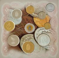 1998. 50f-200Ft (10xklf) forgalmi sor + 1998. 100Ft alpakka "1848-1849. Szabadságharc 150. évfo...