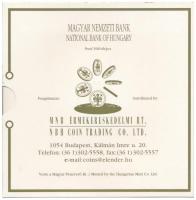 2000. 1Ft-100Ft (7xklf) forgalmi sor szettben + "200Ft Millenium", belső tok ragasztása ki...