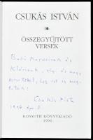 Csukás István: Összegyűjtött versek. Bp., 1996, Kossuth. DEDIKÁLT! 0003. sorszámozott példány. Papír...