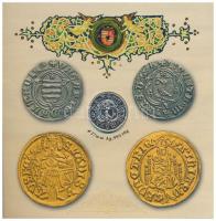 2008. 1Ft-100Ft (7xklf) + Mátyás denár Ag fantáziaverete (10g/0.999/27mm) "Reneszánsz emlékév&q...