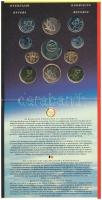 Belgium 1992. 50c - 50Fr (10xklf, 5x vallon, 5x flamand) forgalmi sor + "Dirk Frimout - Atlas I...