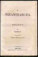[Méry, Joseph (1797-1866)]: Méry: A Nizam harca. Regény. Francziából fordítá Rosos Klementin. Pest, ...