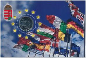 2004. 50Ft Cu-Ni Magyar Köztársaság az Európai Unió tagja első napi veret, sorszámozott 04223 emléklapon T:BU