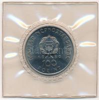 1980. 100Ft Cu-Ni "Szovjet-magyar közös űrrepülés" eredeti fóliacsomagolásban T:1 Adamo EM...