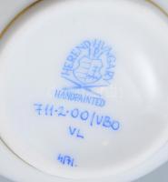 Herendi Viktória mintás porcelán mokkás csésze, kézzel festett, jelzett, hibátlan, m: 4,5 cm, d: 6,5...