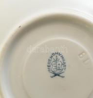 Herendi Eton mintás porcelán mokkás csésze, 4db és alj, 6 db, kézzel festett, jelzett, hibátlan, csé...