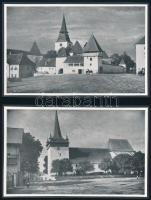 cca 1930-1940 Történelmi magyar helyszínek, várak (Békás-szoros, Fogarasi vár, Törcsvári kastély, stb.), 5 db kartonra kasírozott kivágás, nyomat, 16,5x10 cm és 24x16,5 cm között
