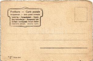 Asian style art postcard with romantic couple. D. & C. B. Serie 6001. s: E. S. (EM)