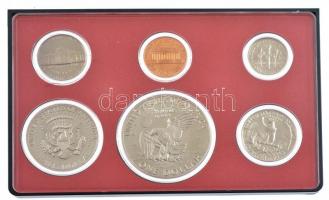 Amerikai Egyesült Államok 1973S 1c - 1$ (6xklf) proof szett eredeti műanyag dísztokban T:PP patina, ...
