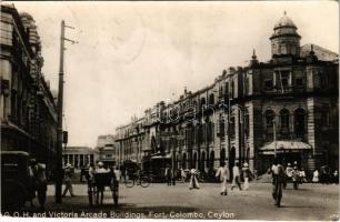1948 Colombo, G.O.H. and Victoria Arcade Buildings, tram (fa)