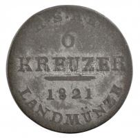 Német Államok / Szászország-Hildburghausen 1821. 6kr Ag T:3 German Sates / Saxe-Hildburghausen 1821. 6 Kreuzer Ag C:F Krause KM# 141