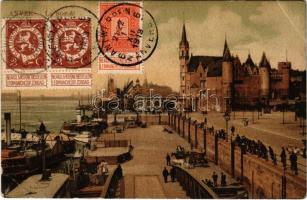1913 Antwerp, Antwerpen, Anvers; Le Steen (EB)