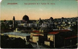Jerusalem, Vue generale et lEglise St. Anne (EM)