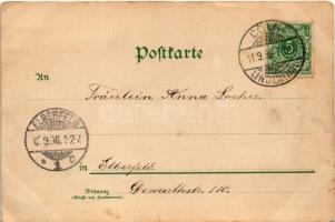 1896 (Vorläufer!!!) Köln, Cologne; Denkmal König Friedrich Wilhelm III, Saal im Gürzenich, Hauptpost...