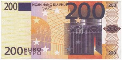 Vietnam DN 200E fantáziabankjegy T:II Vietnam ND 200 Euro fantasy banknote C:XF