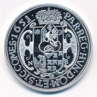 DN "Magyar tallérok utánveretben - II. Rákóczi Ferenc tallérja 1651" Ag emlékérem tanúsítv...