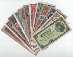 1944-1946. 12db-os Pengő bankjegytétel T:II-III-