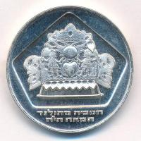 Izrael 1975. 10L Ag "Hanuka - Holland menóra" forgalomba nem került emlék kiadás T:1- patina, kis karc Israel 1975. 10 Lirot Ag "Hanukkah - Holland Lamp" non-circulating commemorative coin C:AU patina, small scratch Krause KM#84.1