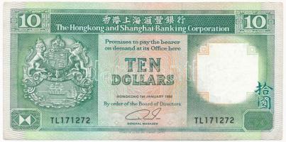 Kína / Hongkong 1992. 10$ TL 171272 T:III China / Hong Kong 1992. 10 Dollars TL 171272 C:F Krause P#191c
