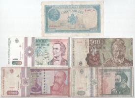 Románia 1945-1999. 500L-50.000L (9db, 8xklf) T:I--III Romania 1945-1999. 500 Lei - 50.000 Lei (9pcs, 8xdiff) C:AU-F