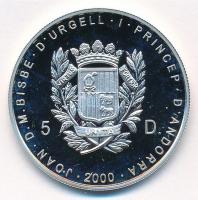 Andorra 2000. 5D Ag "Születés" T:PP kis fo.
Andorra 2000. 5 Diners Ag "Nativity"...