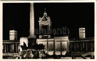 1938 Budapest XIV. XXXIV. Nemzetközi Eucharisztikus Kongresszus főoltára este + So. Stpl.