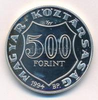 1994. 500Ft Ag "Kossuth Lajos" T:1 (eredetileg PP) fo. Adamo EM133