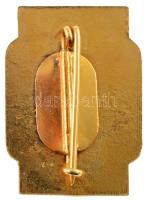 1968. "Grenoble 1968" aranyozott, zománcozott olimpiai jelvény (34x15mm) T:1- Hungary 1968...