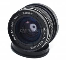 Pentacon 2.8/29mm objektív, eredeti tokjában