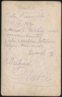 1930 Bród, Katonák csoportképe gőzmozdonnyal, 3. század 3. batalion, hátoldalán feliratozva, 9x14 cm