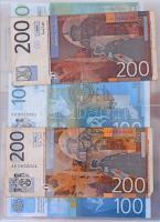 Jugoszlávia / Utódállamok 44db-os rendezett jugoszláv, szerb, horvát, szlovén, bosnyák, makedón bank...