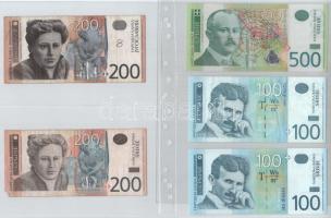 Jugoszlávia / Utódállamok 44db-os rendezett jugoszláv, szerb, horvát, szlovén, bosnyák, makedón bank...