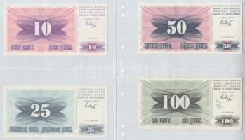 Jugoszlávia / Utódállamok 44db-os rendezett jugoszláv, szerb, horvát, szlovén, bosnyák, makedón bank...