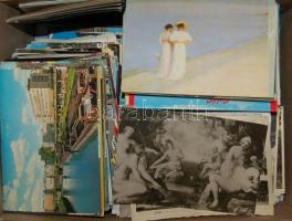 Kb 1500 db vegyes modern külföldi városképes lap sok 50-es 60-as évekkel benne némi magyar