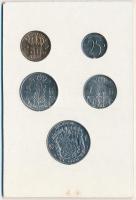 Belgium 1973. 25c - 10Fr (5xklf) francia feliratú forgalmi sor karton tokban T:1 patina
Belgium 197...