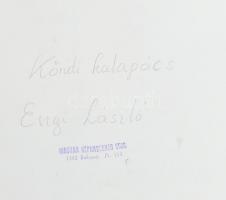 cca 1975 Engi László: Körúti kalapács, amatőr művészfotó, Magyar Néphadsereg pecséttel jelzett, hajt...