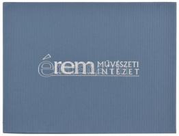 Az Éremművészeti Intézet éremtartó kazettája egy kivehető tálcával, összesen 24 férőhellyel (5x5cm-e...