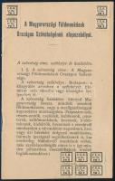 1905 A Magyarországi Földmunkások Országos Szövetségének alapszabályai