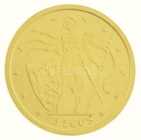 Gibraltár 1995. 15E Au "II. Erzsébet" (1,28g/0.999) T:PP
Gibraltar 1995. 15 Ecu Au "...